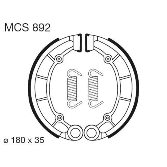 Brzdové čeľuste LUCAS MCS 892